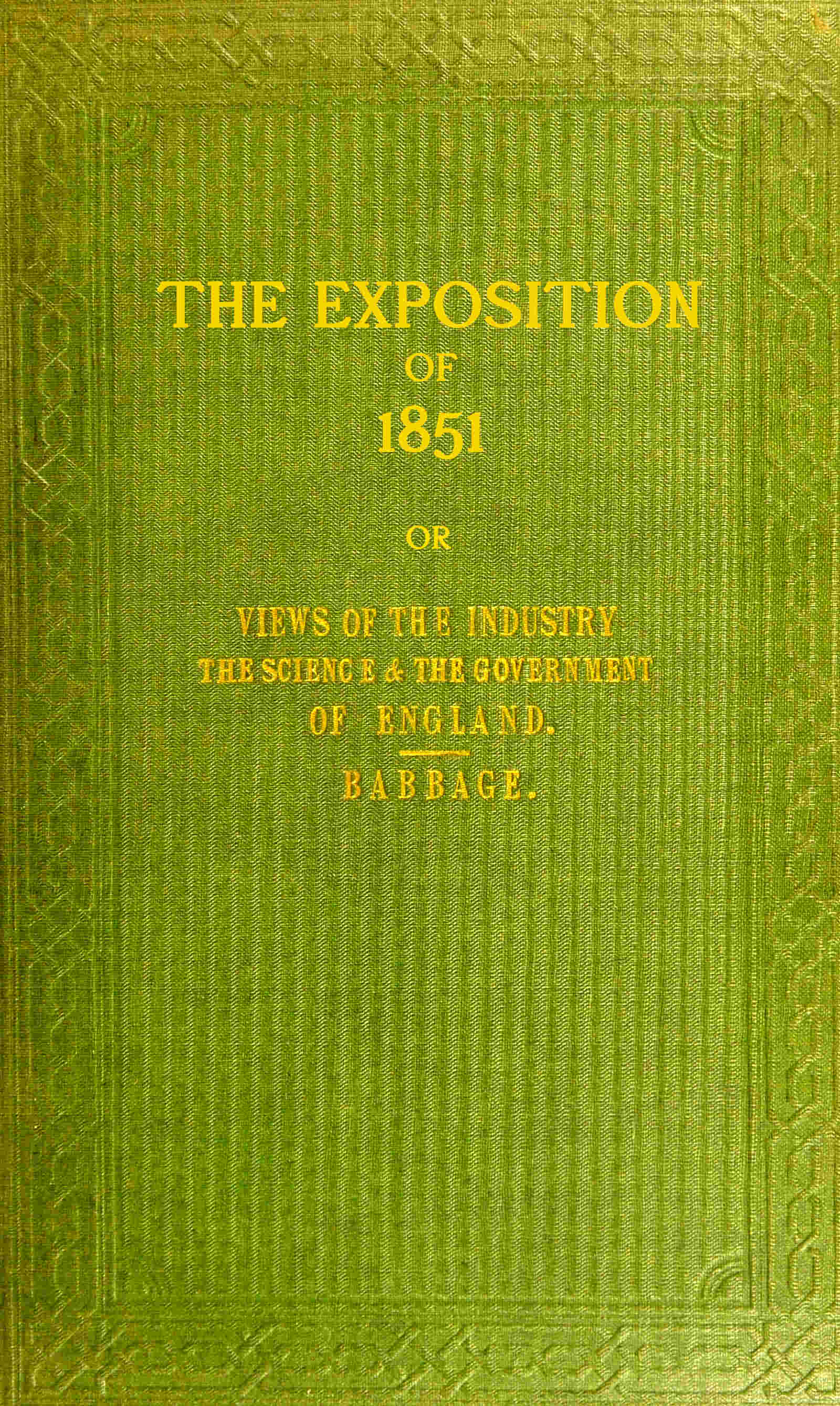 The Exposition of 1851