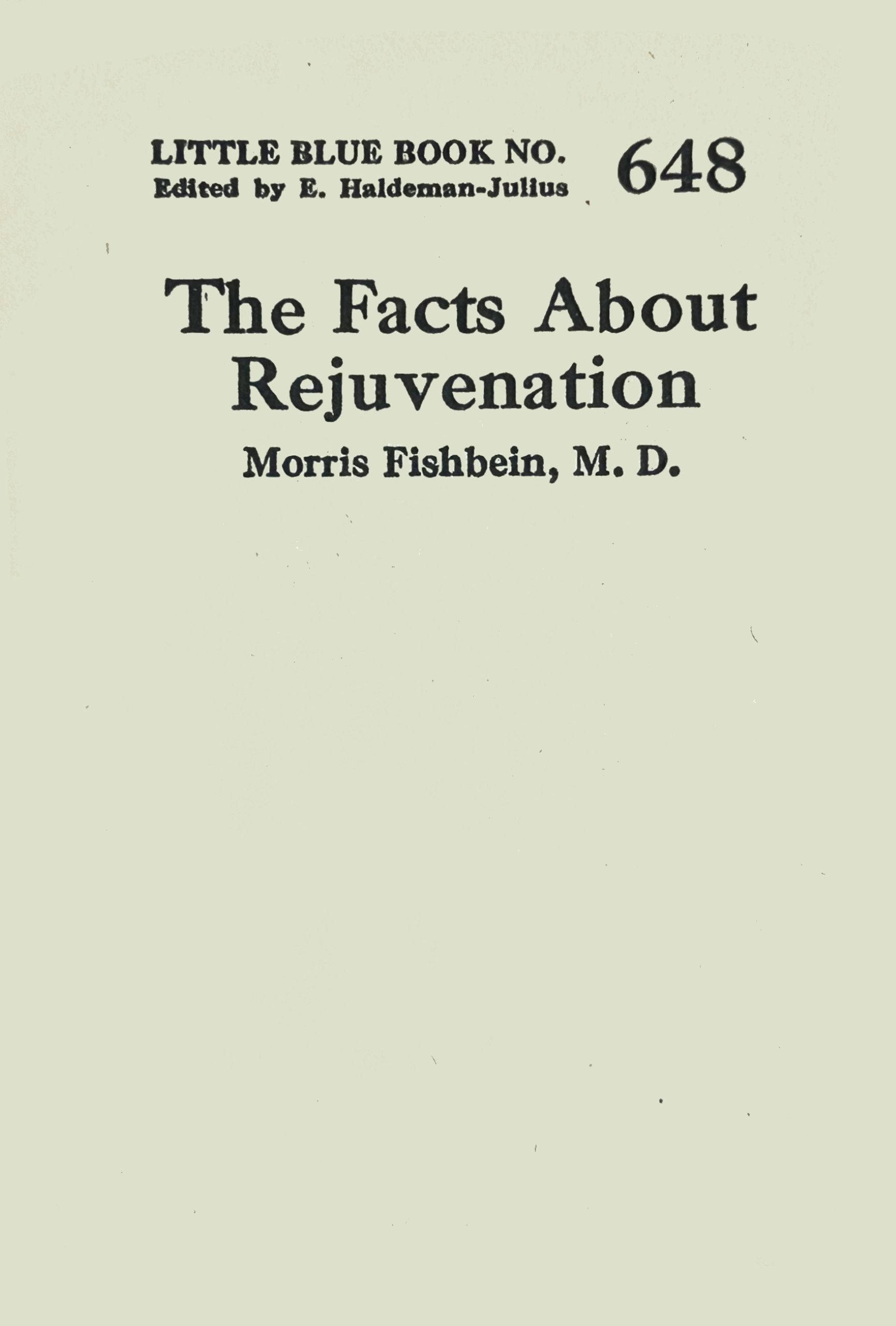 The Facts About Rejuvenation