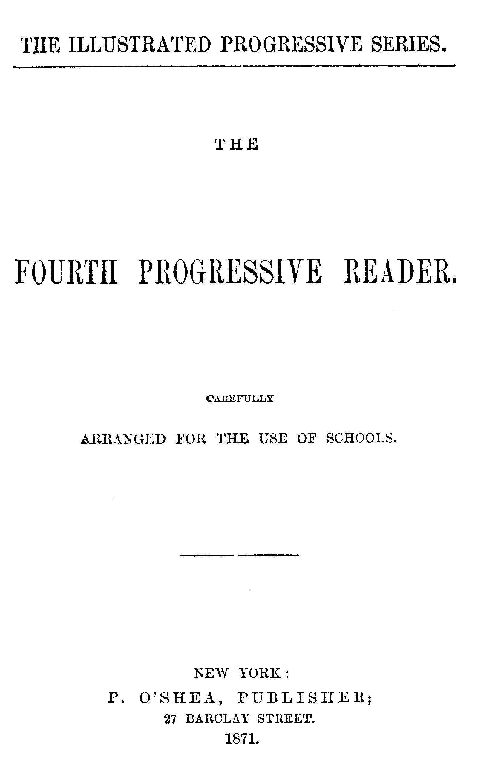 The fourth progressive reader