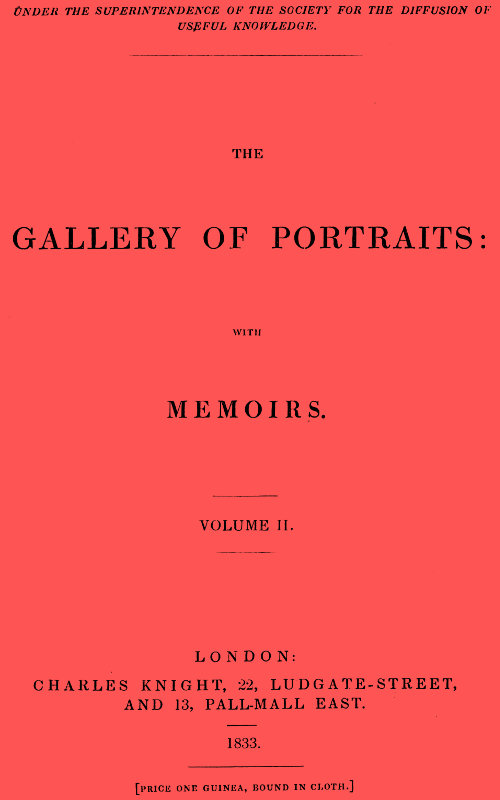 The Gallery of Portraits Volume II