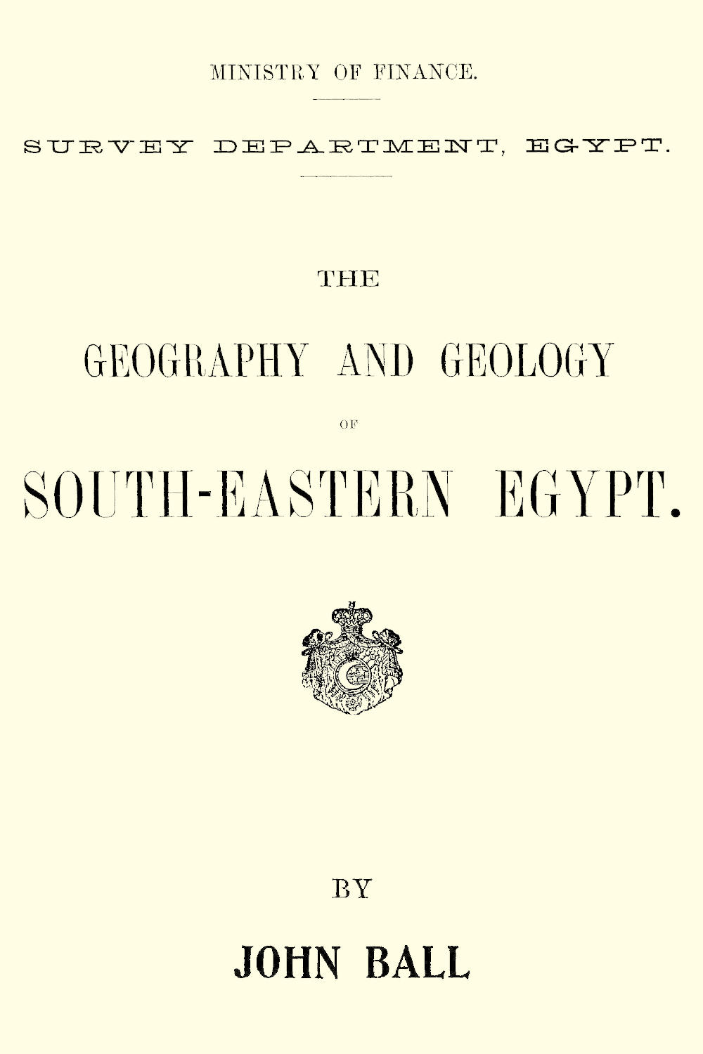 The geography and geology of south-eastern Egypt
