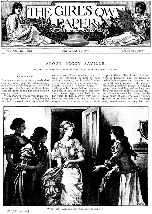 The Girl's Own Paper, Vol. XX. No. 1000