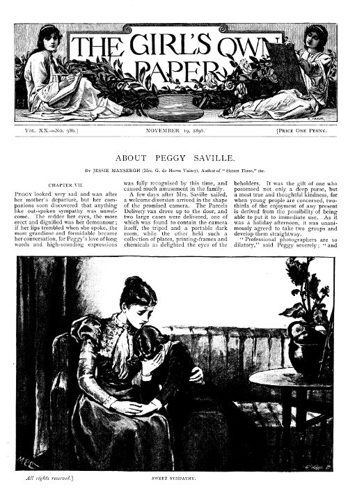 The Girl's Own Paper, Vol. XX. No. 986
