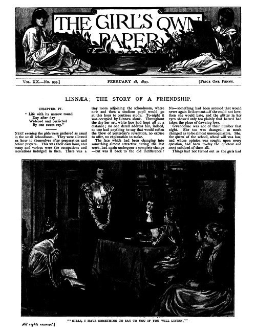 The Girl's Own Paper, Vol. XX. No. 999