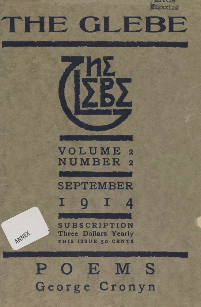 The Glebe 1914/09 (Vol. 2, No. 2): Poems