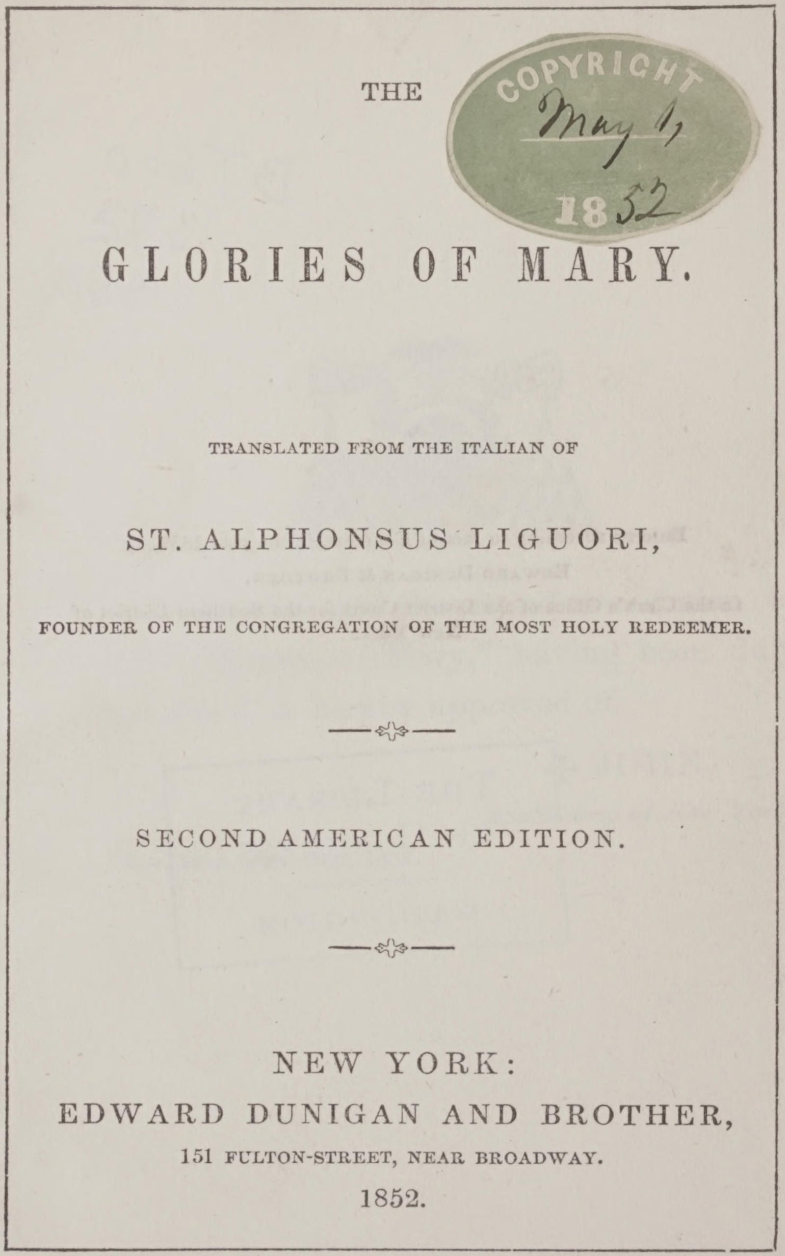 The Glories of Mary
