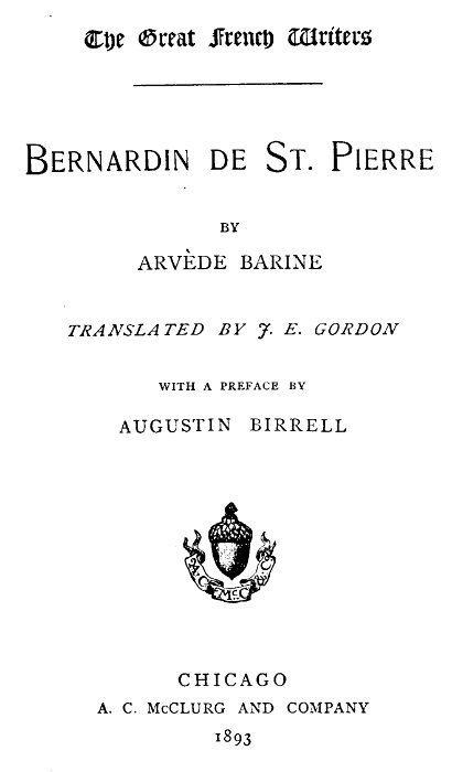 The Great French Writers