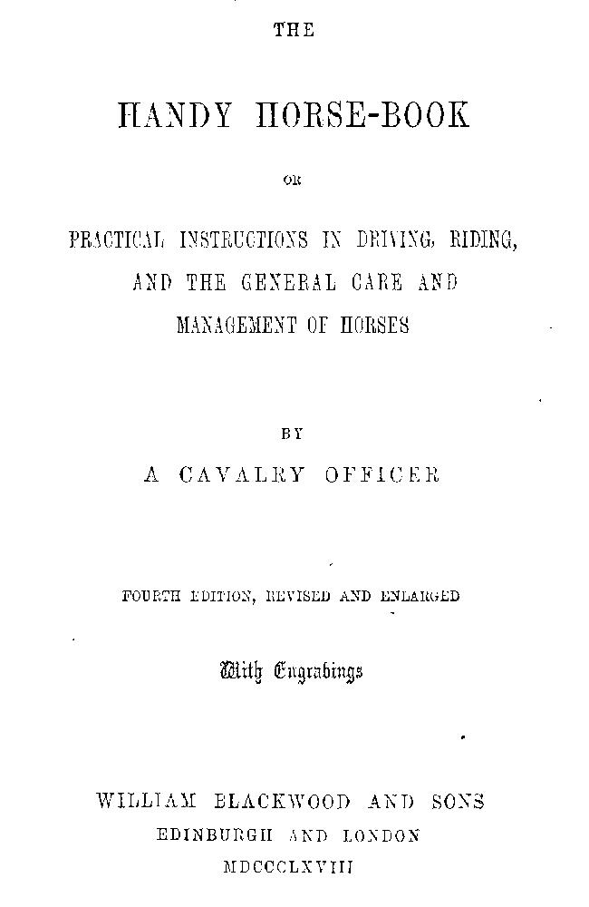 The Handy Horse-book