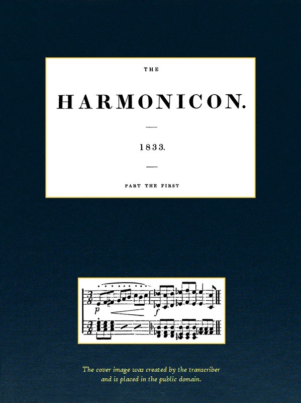 The Harmonicon, 1833, Part the First