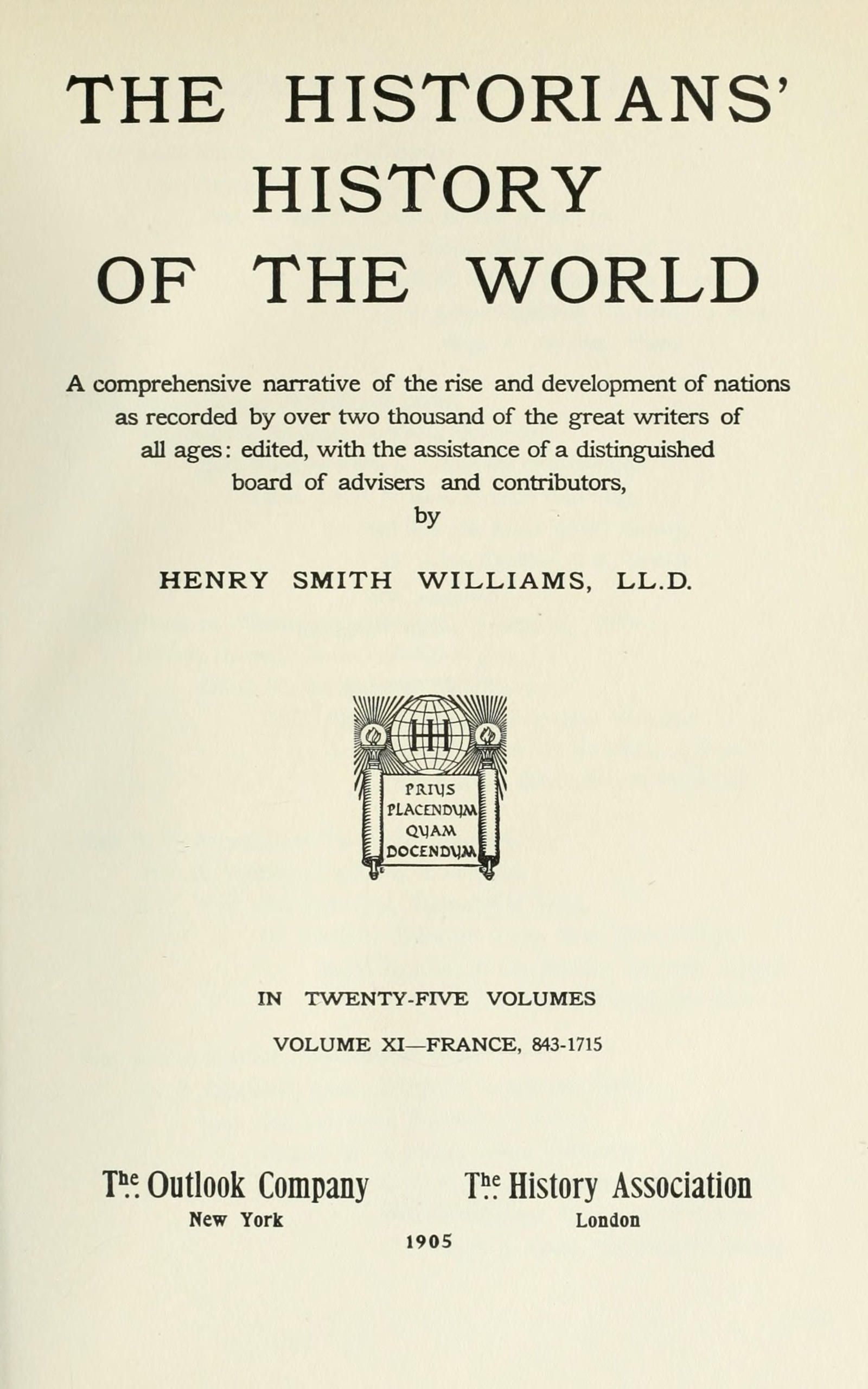 The Historians’ History of the World, Volume XI