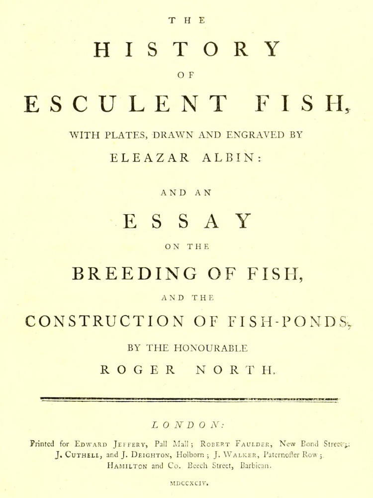 The History of Esculent Fish
