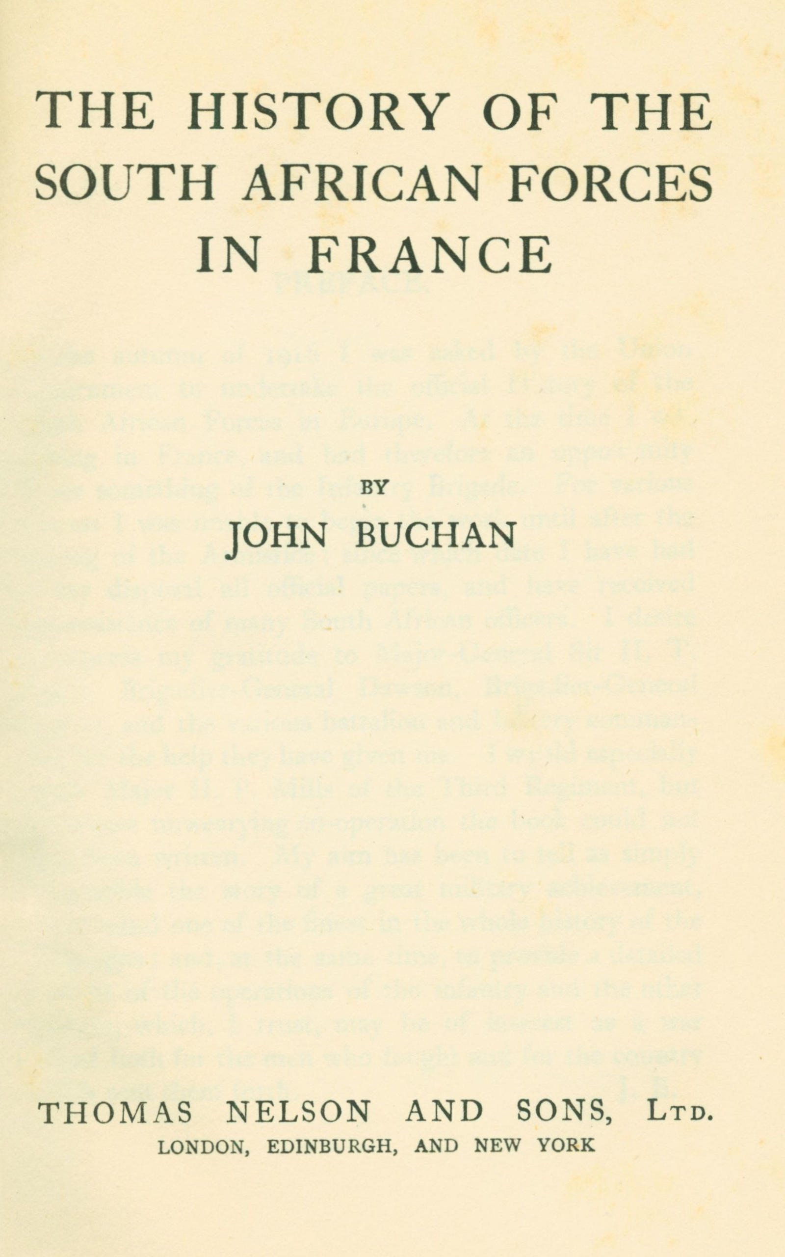 The history of the South African forces in France