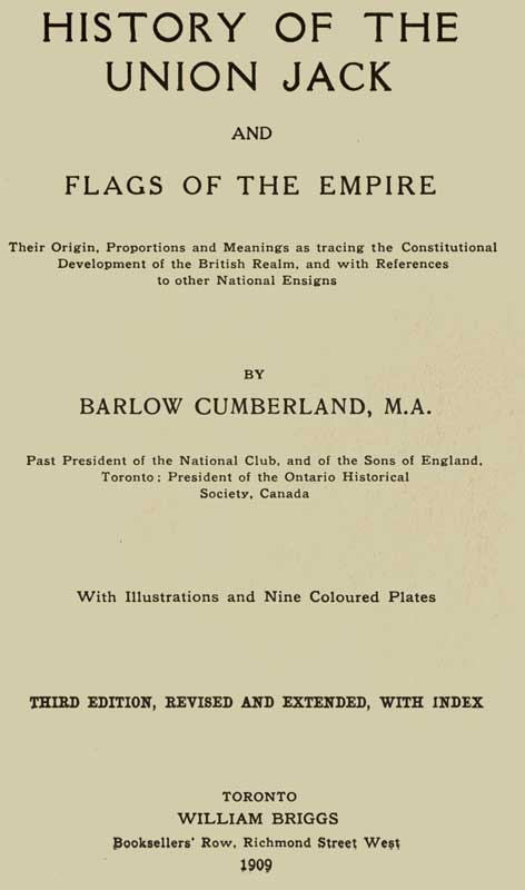the History of the Union Jack, and Flags of the Empire, Barlow Cumberland