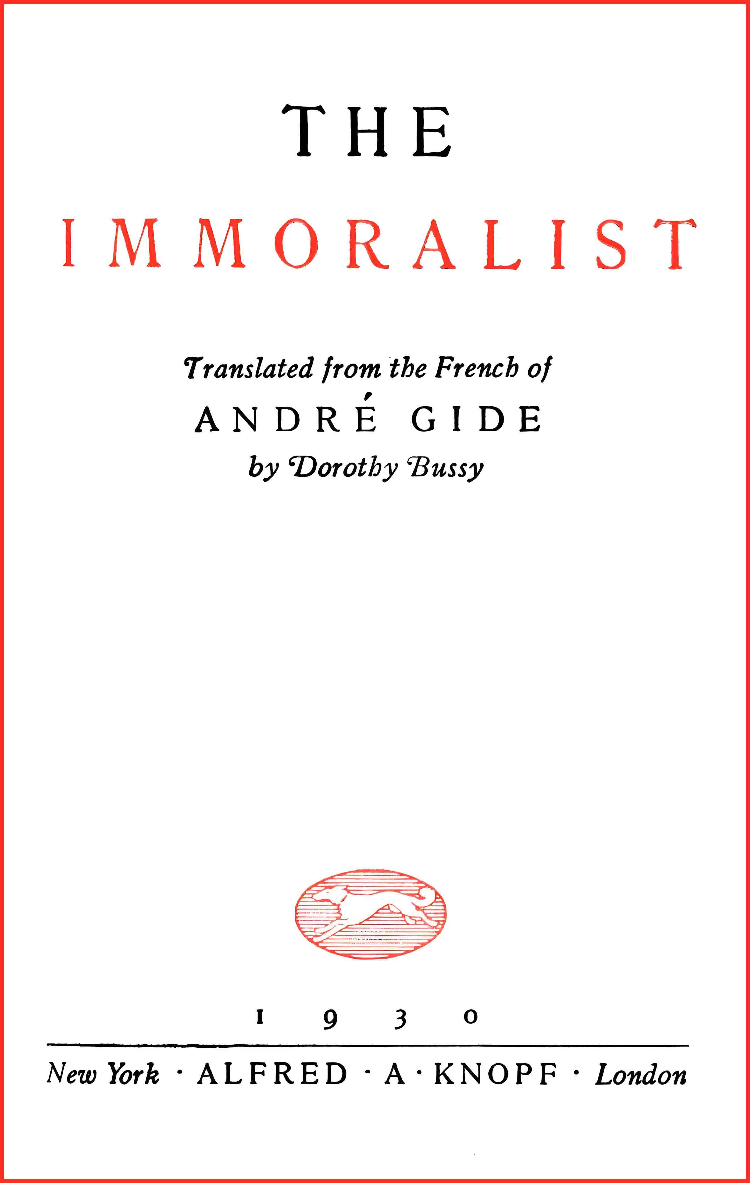 The Immoralist