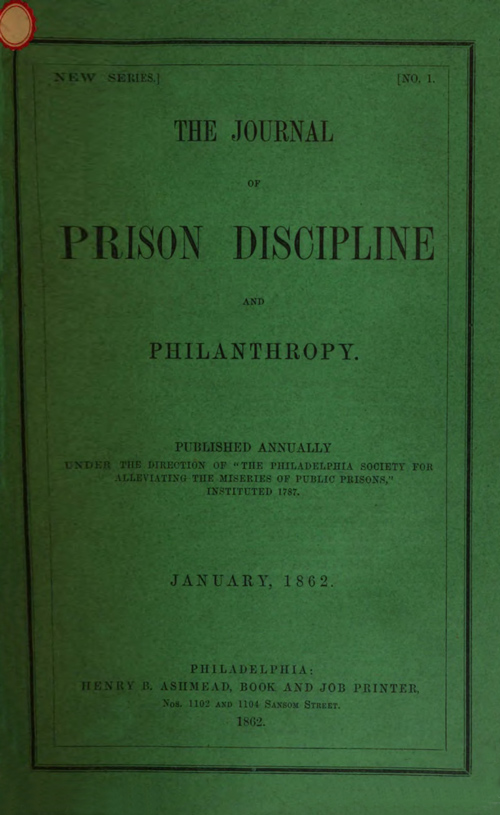 The Journal of Prison Dicipline and Philanthropy
