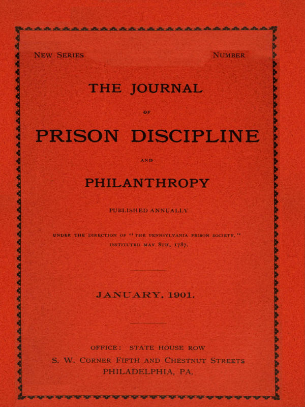 The Journal of Prison Discipline and Philanthropy (New Series, No. 40)