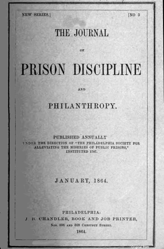 The Journal of Prison Discipline and Philanthropy