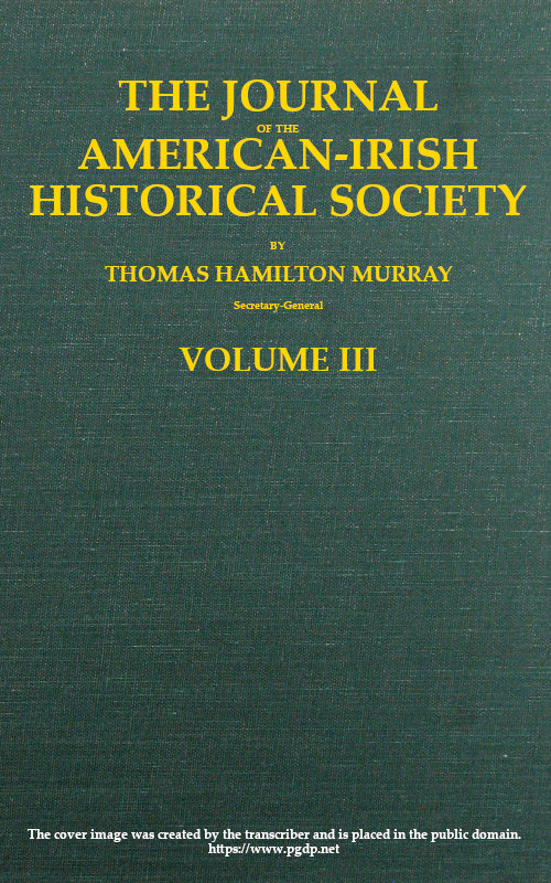 The Journal of the American-Irish Historical Society