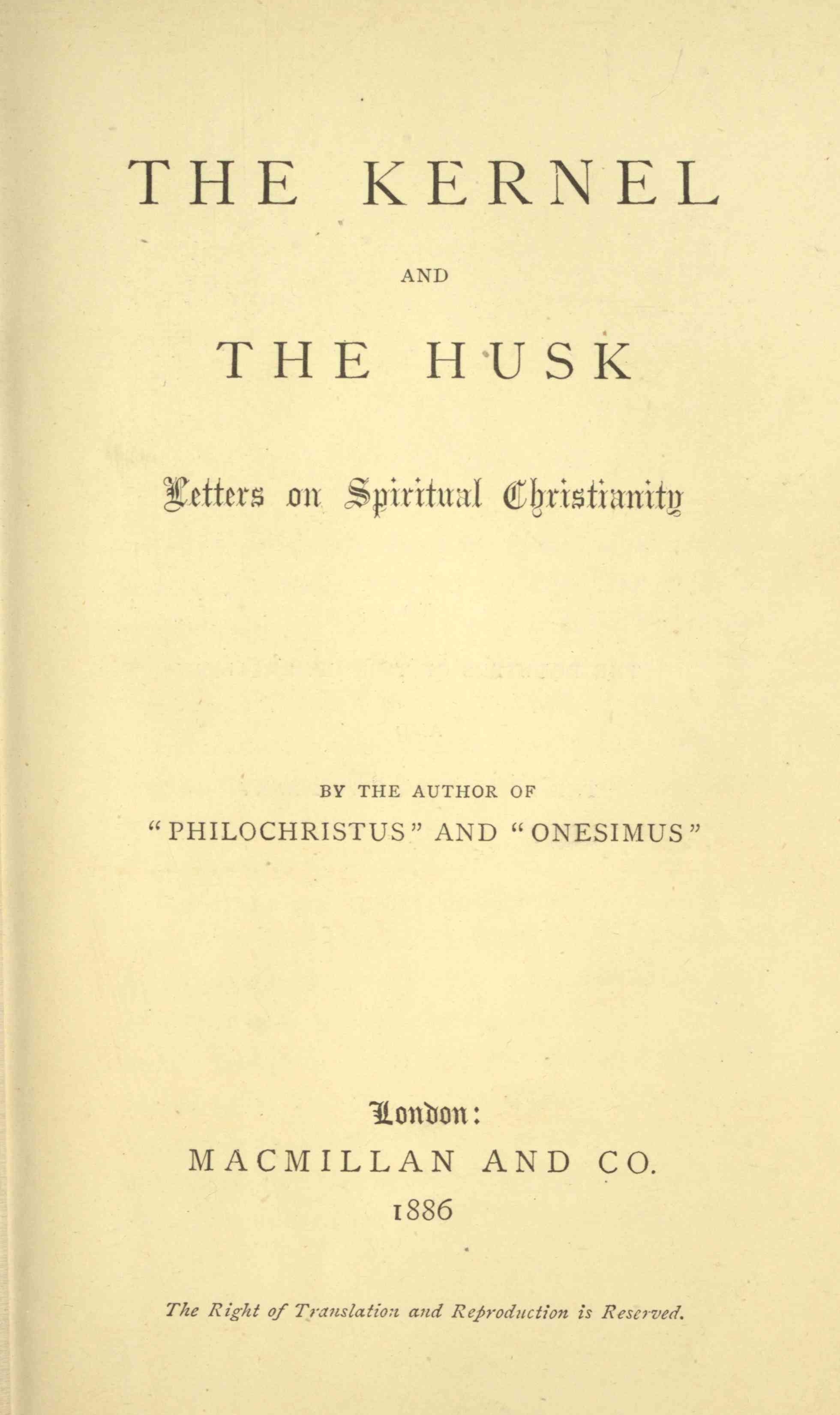 The Kernel and the Husk
