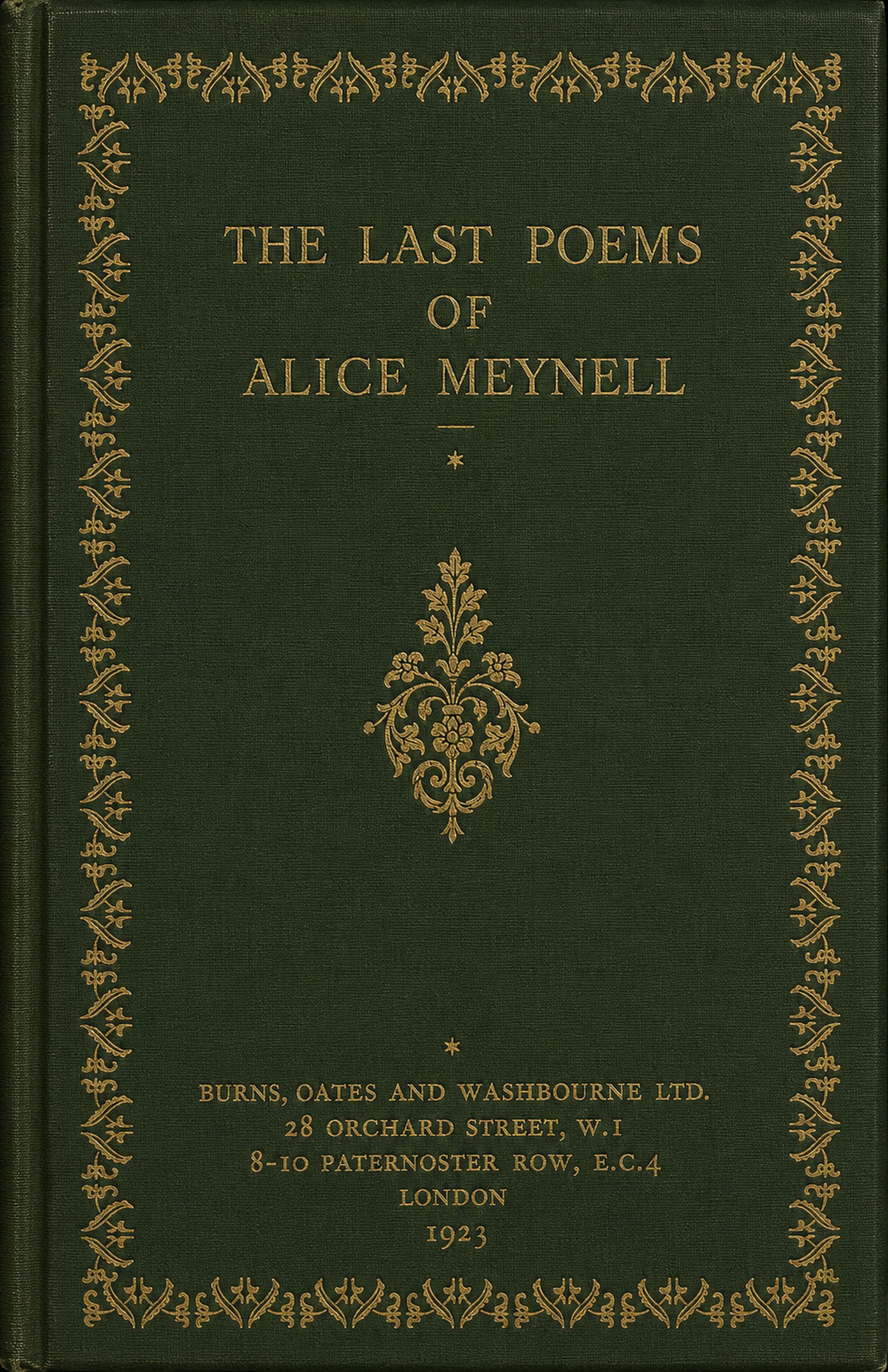 The Last Poems of Alice Meynell
