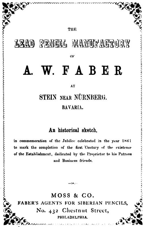 The Lead Pencil Manufactory of A. W. Faber