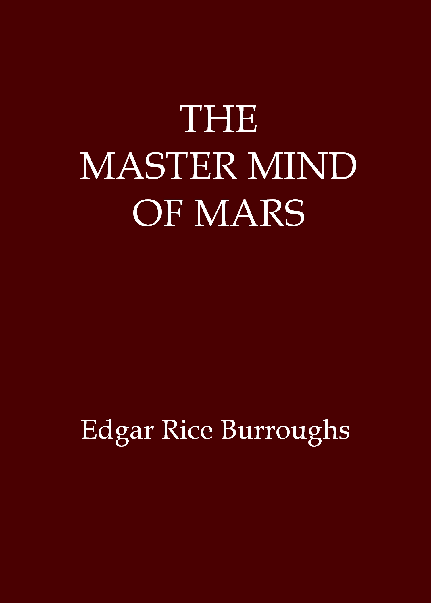 The Master Mind of Mars