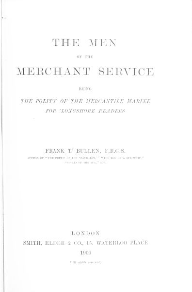 the Men of the Merchant Service