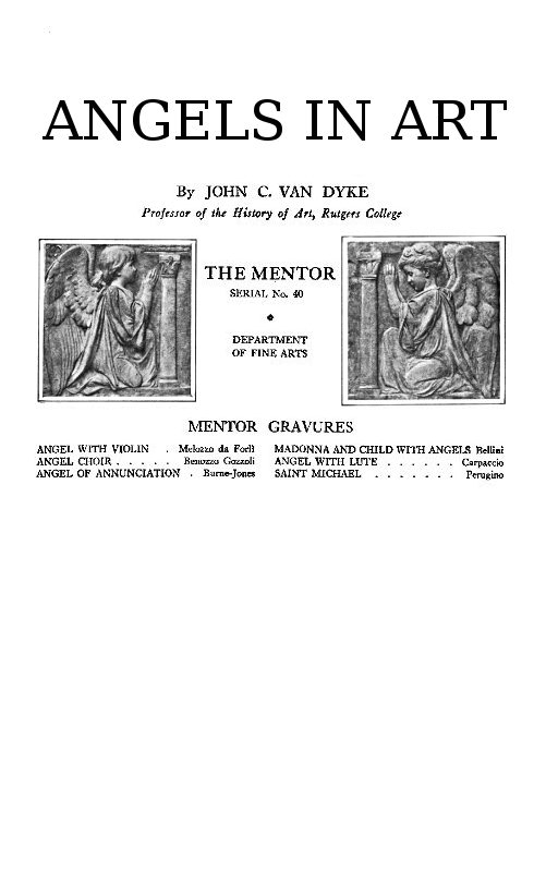 The Mentor Vol. 1 No. 40: Angels in Art