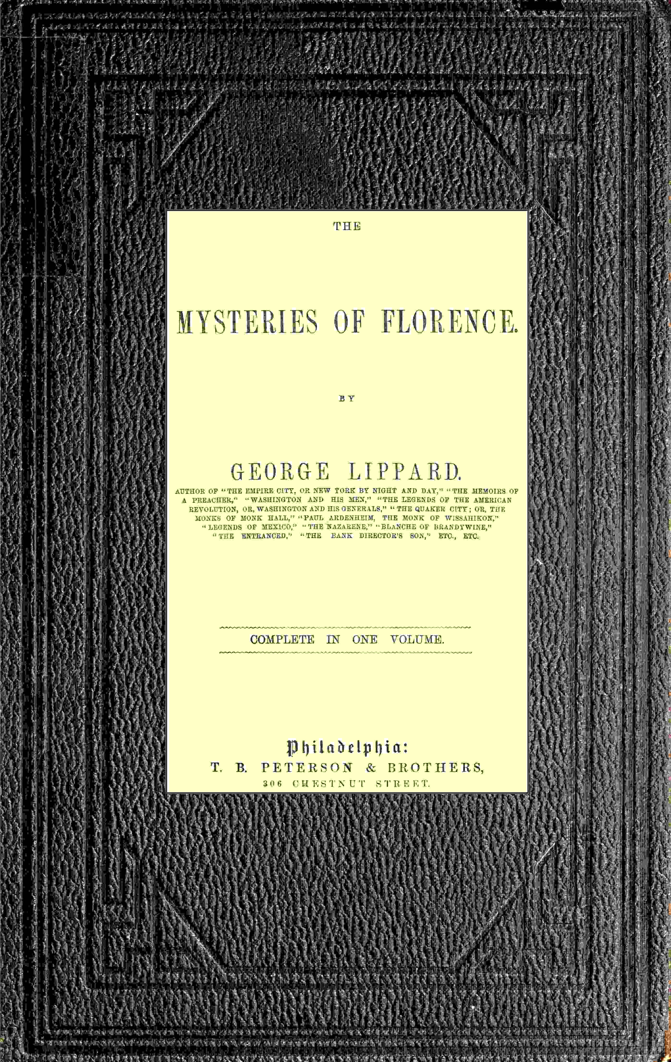 The Mysteries of Florence