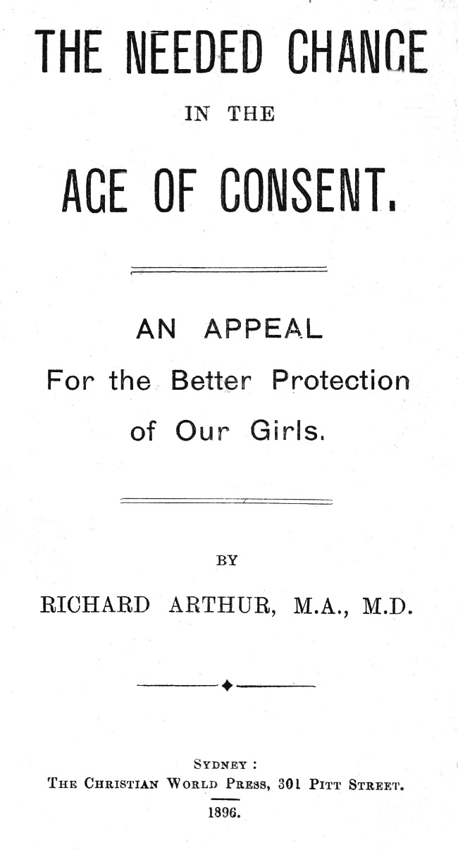 The Needed Change in the Age of Consent