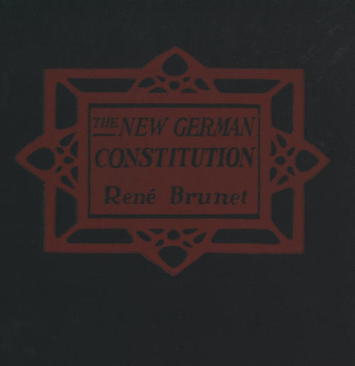 The New German Constitution
