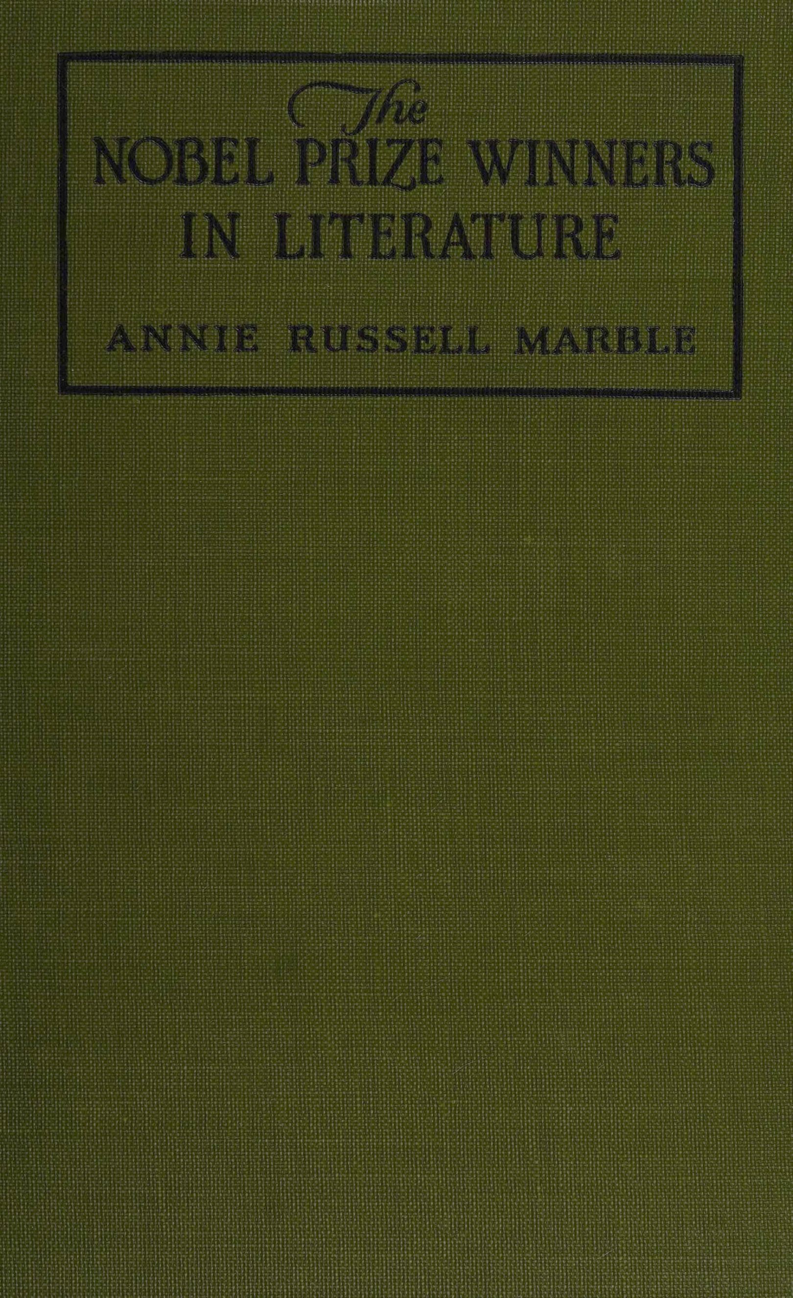 The nobel prize winners in literature