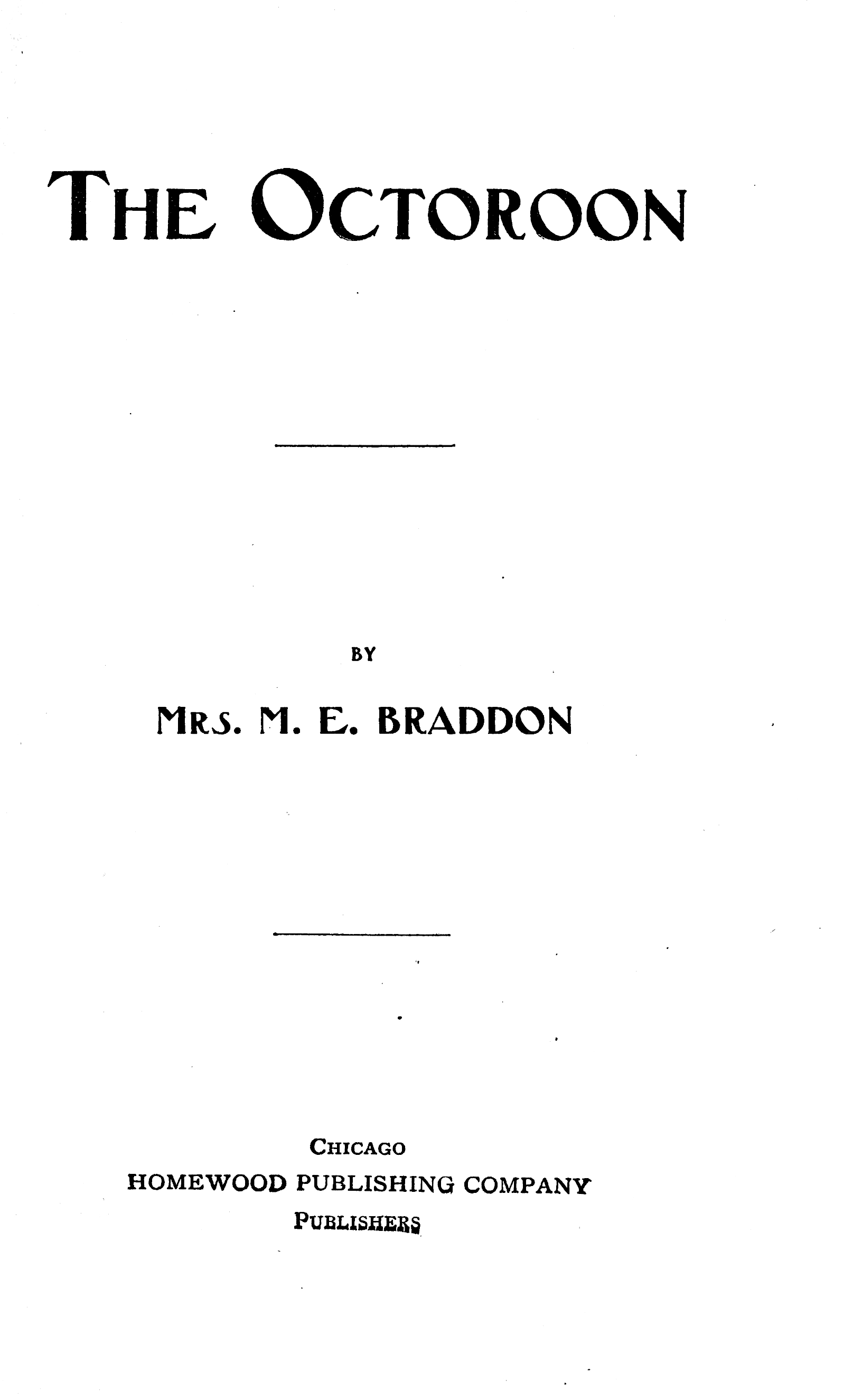 The Octoroon