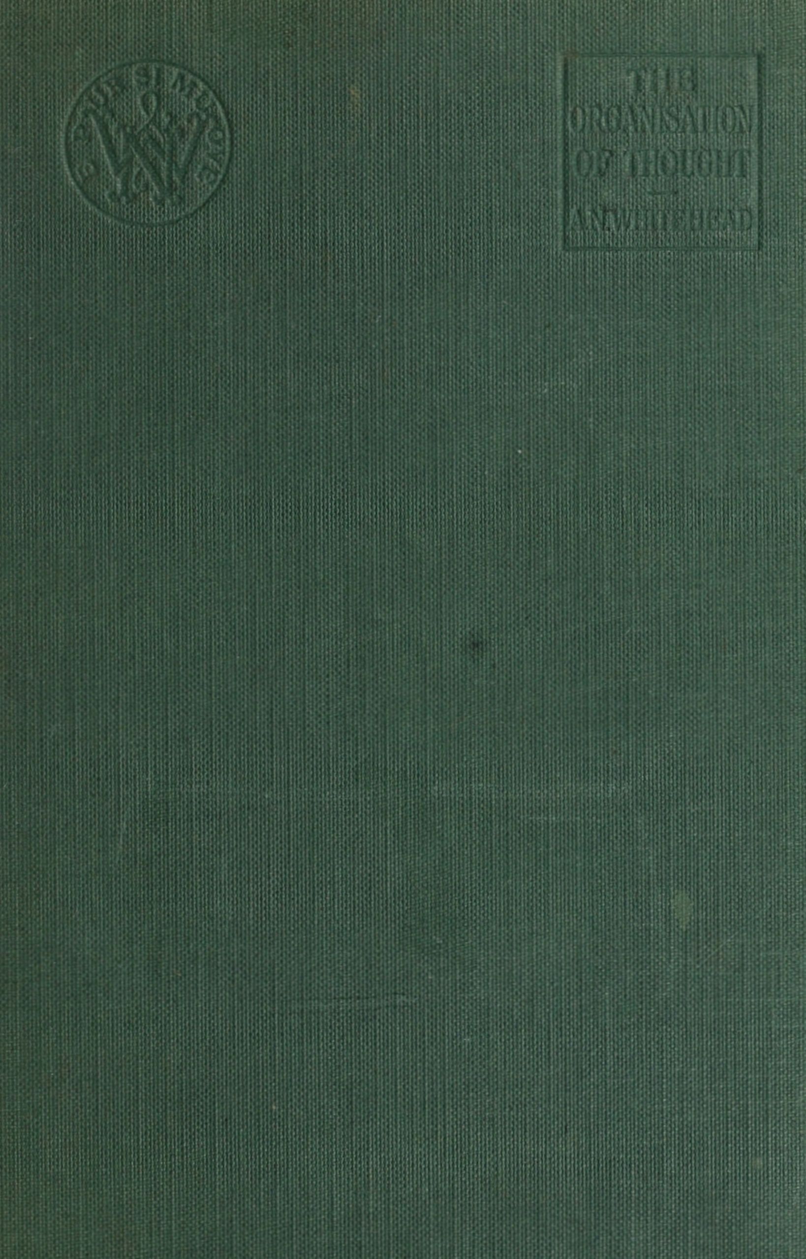 The Organisation Of Thought