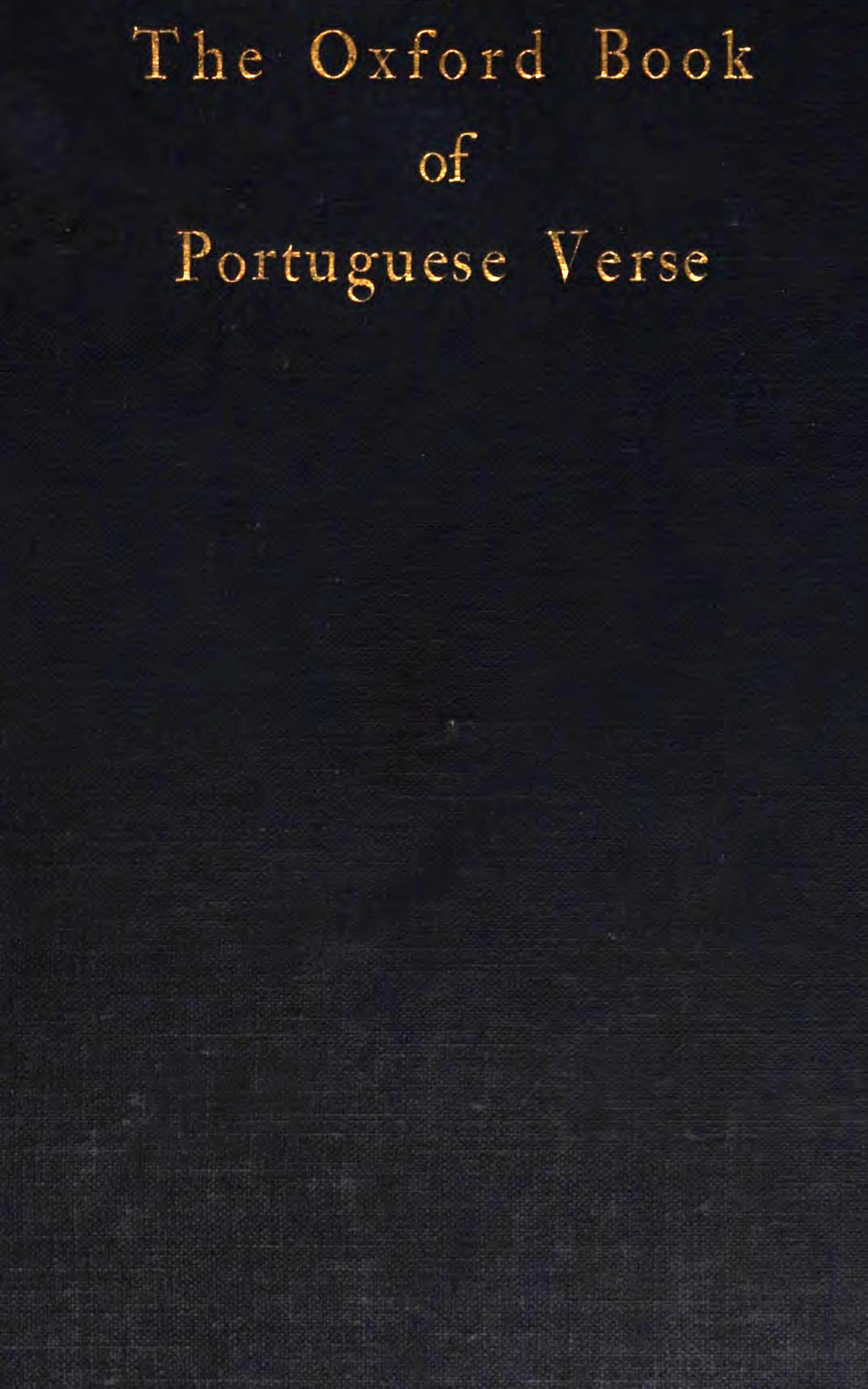 The Oxford Book of Portuguese Verse