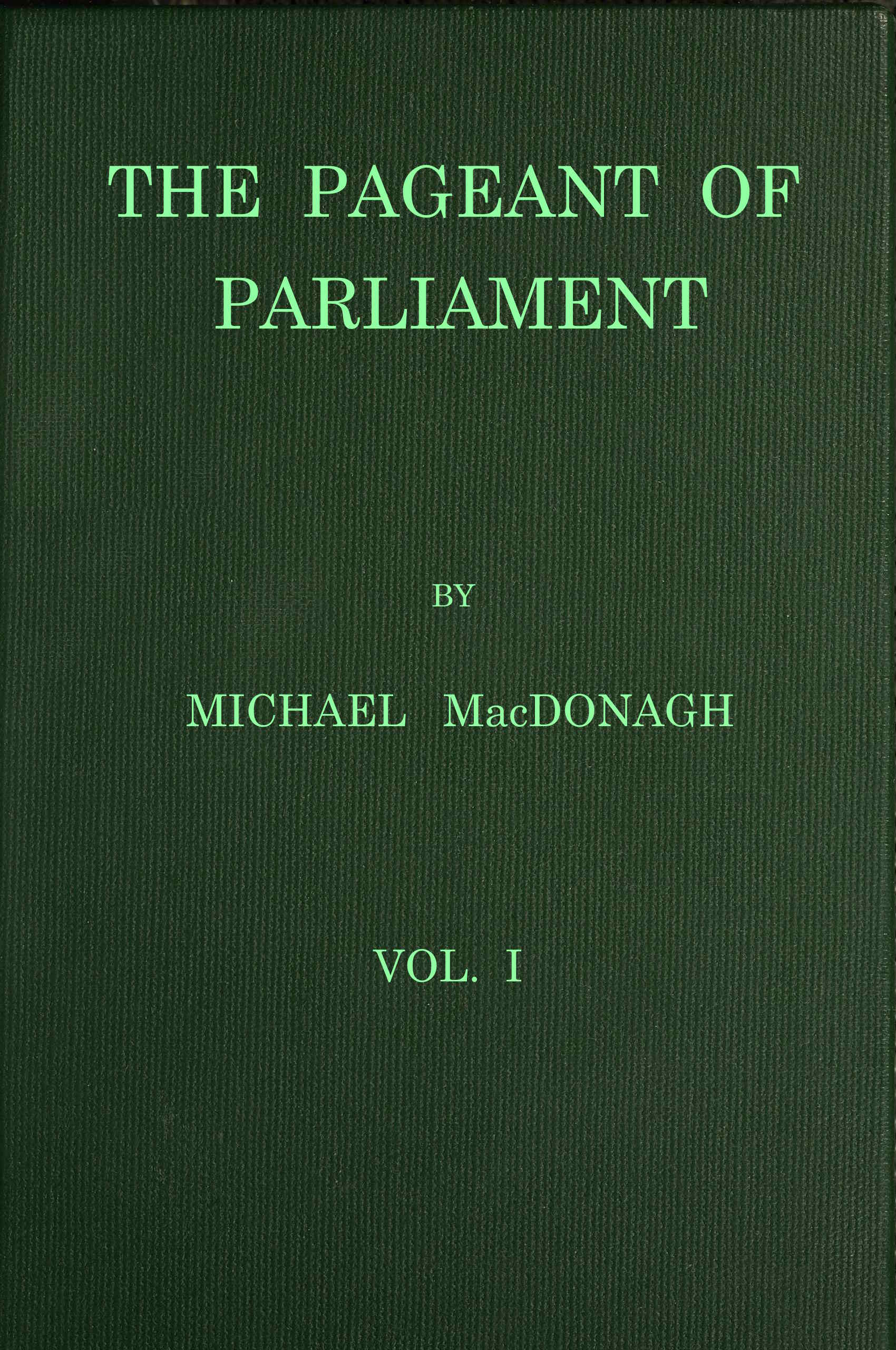 The pageant of parliament