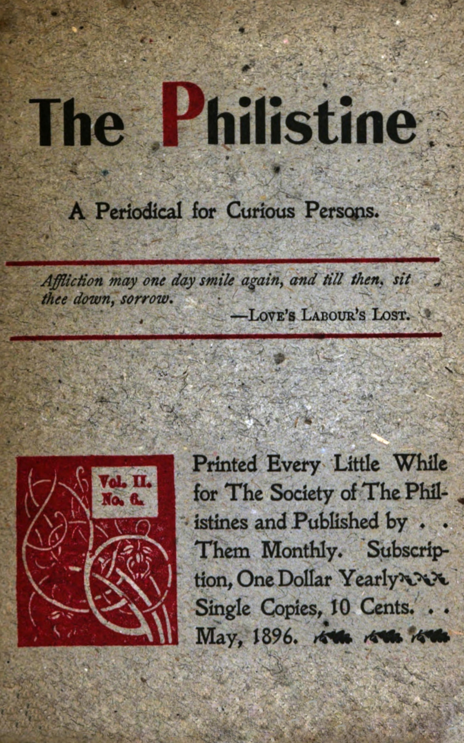The Philistine: a periodical for curious persons (Vol. II, No. 6)