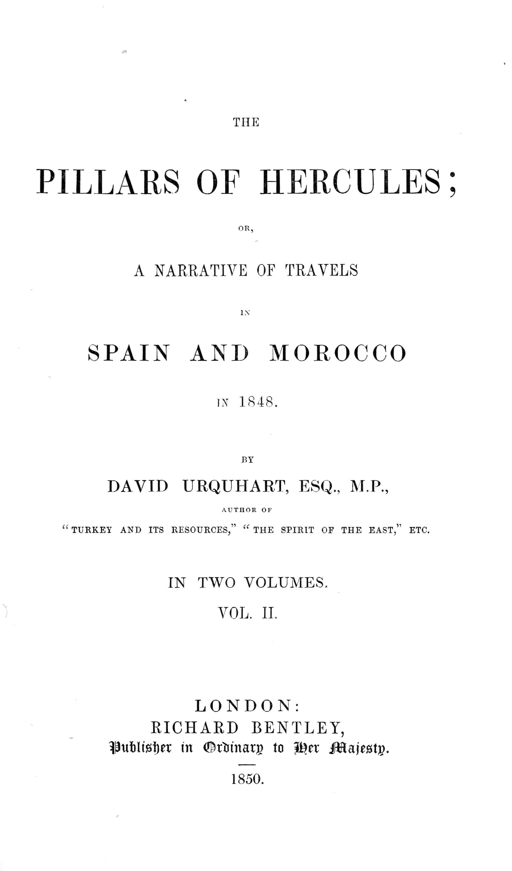 The Pillars of Hercules, Vol 2