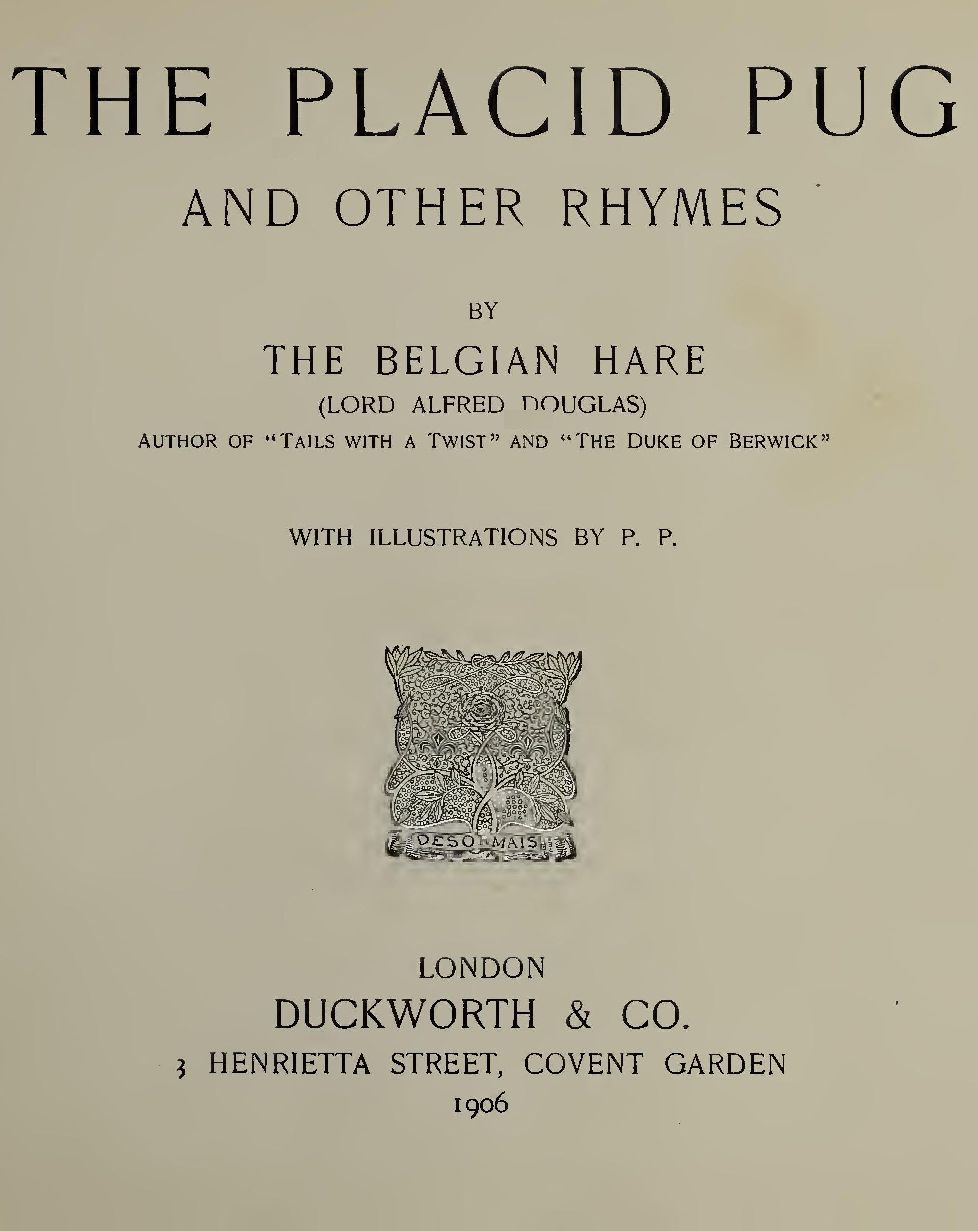The Placid Pug and Other Rhymes
