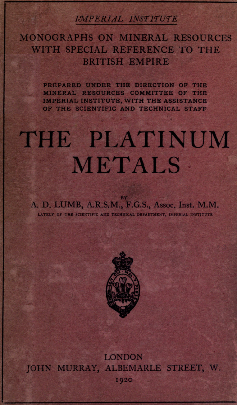 The Platinum Metals