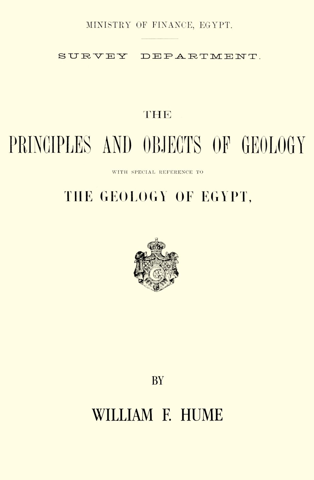The principles and objects of geology