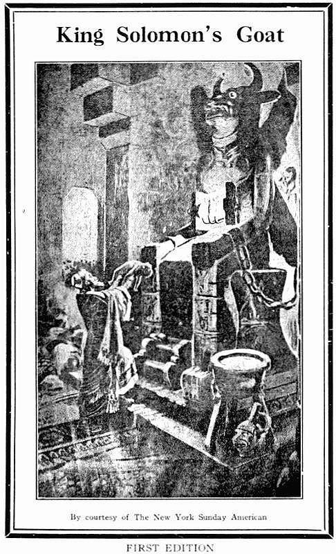 The Project Guttenberg eBook of King Solomon’s Goat by Willard Bartlett