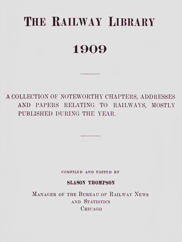 The Railway Library 1909, compiled and edited