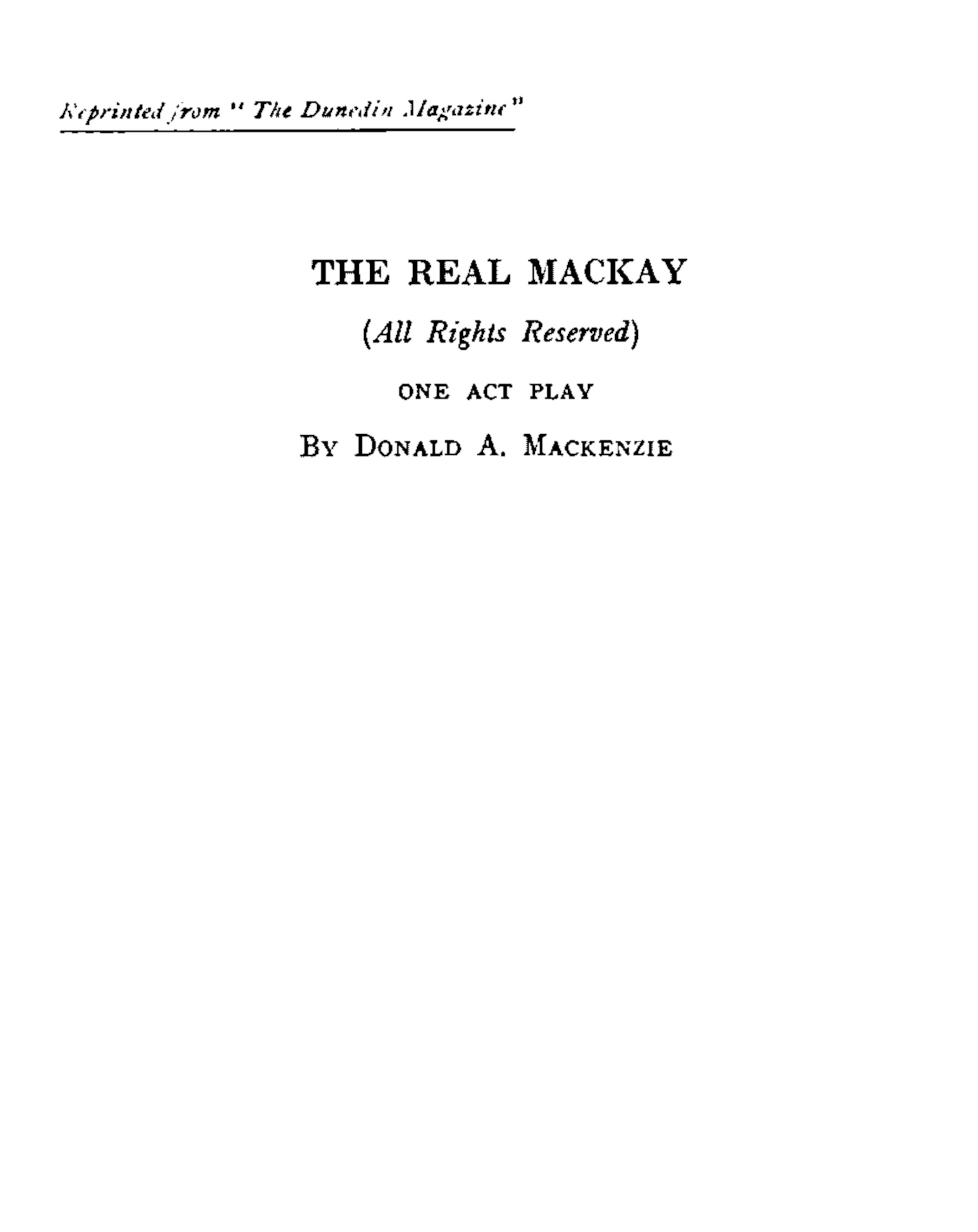 The Real MacKay