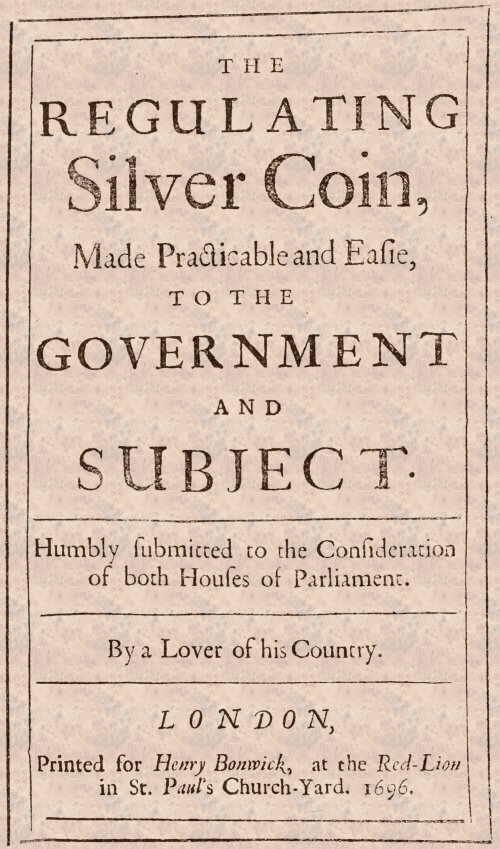 The Regulating Silver Coin