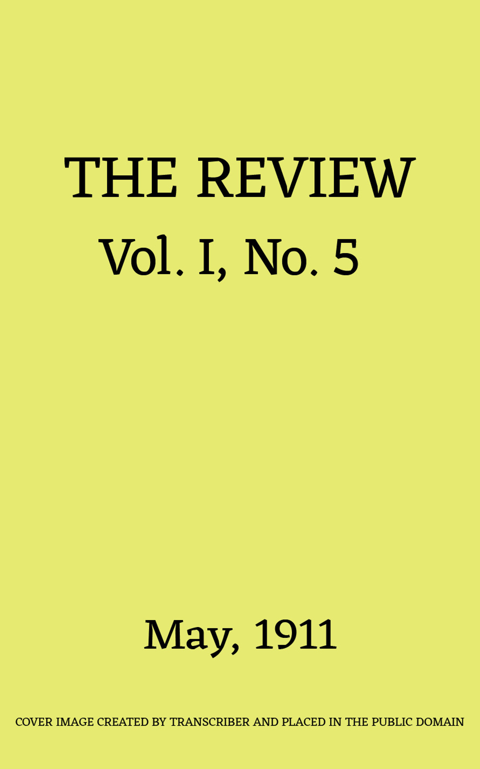 The Review (Vol. I, No. 5)