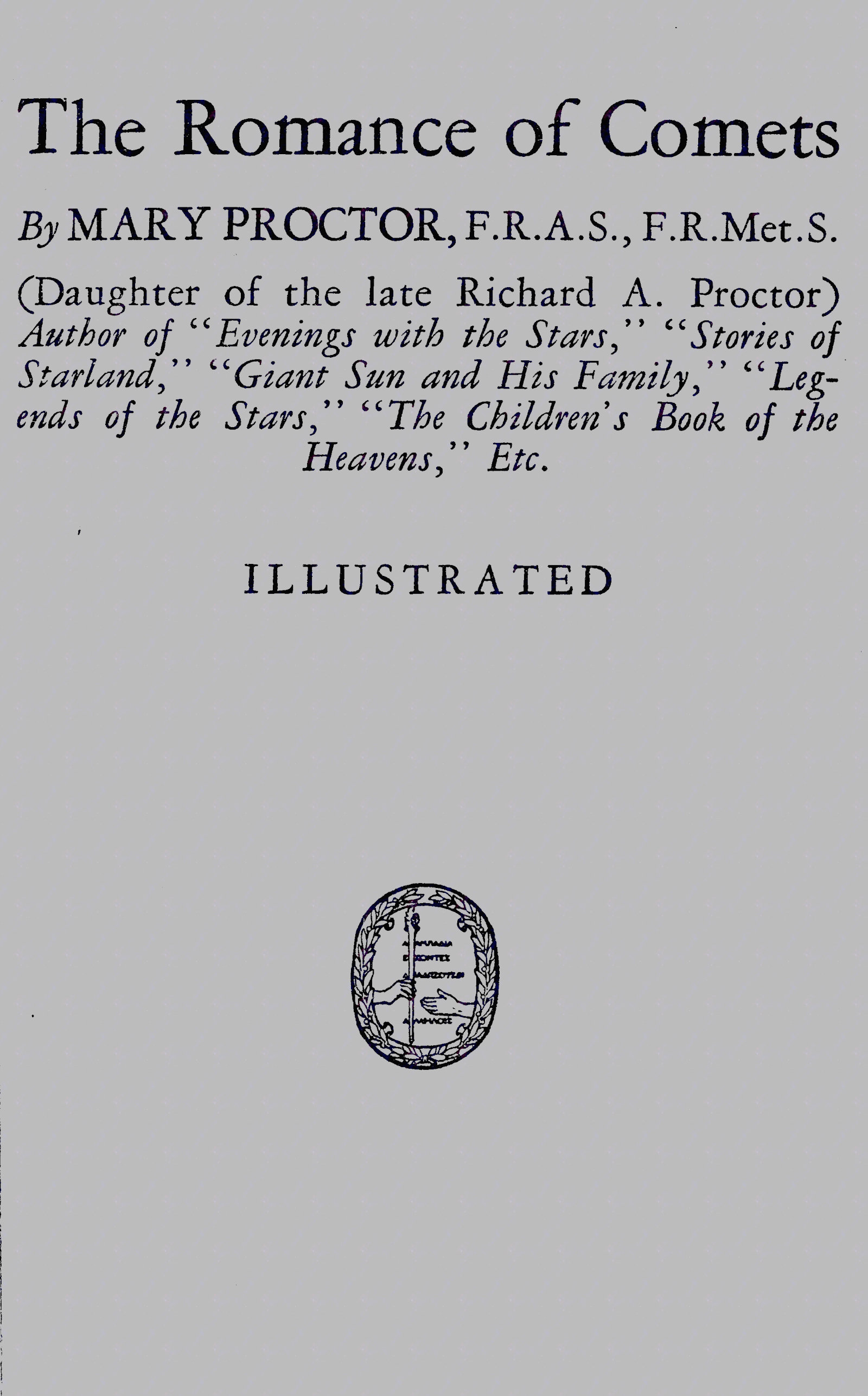 The Romance of Comets