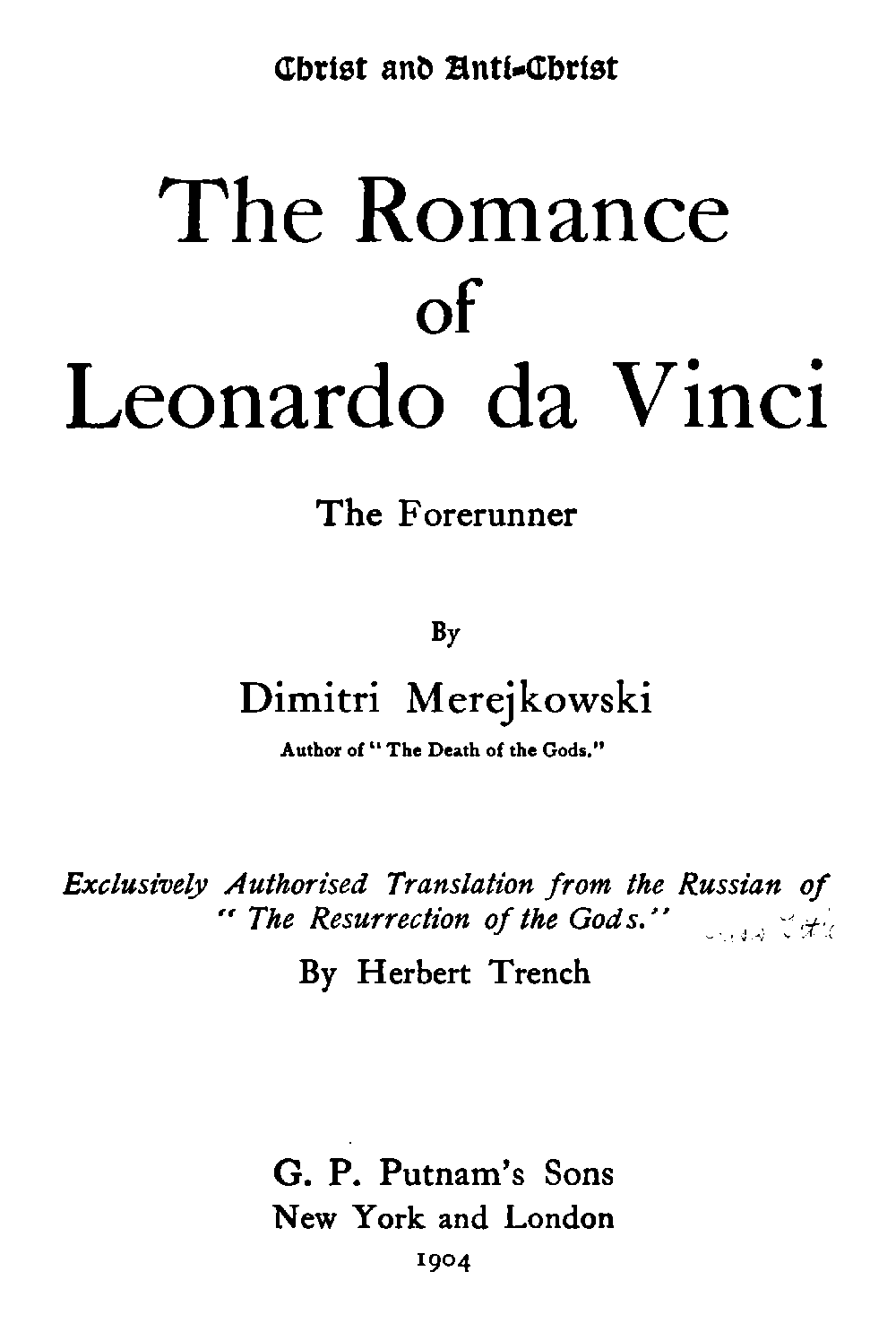 The Romance of Leonardo da Vinci