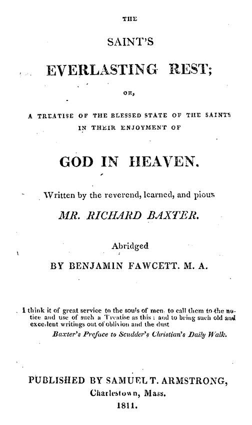 The Saint's Everlasting Rest