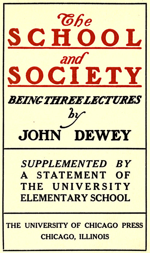 The School and Society